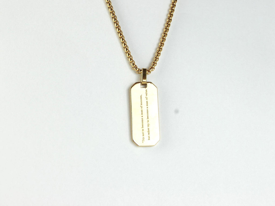 Gold Tyre Tread Necklace, Custom Quote