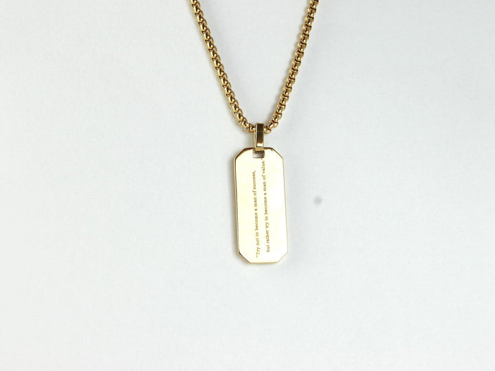 Gold Tyre Tread Necklace, Custom Quote