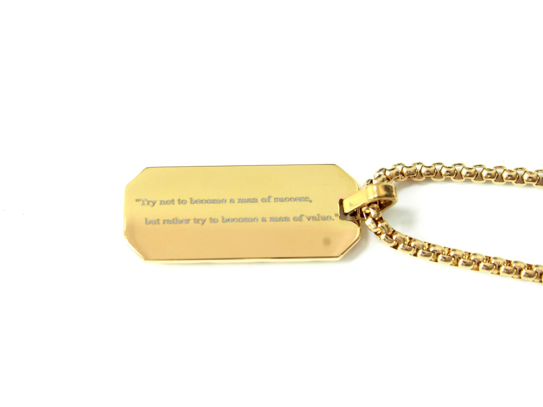 Gold Tyre Tread Necklace, Custom Quote