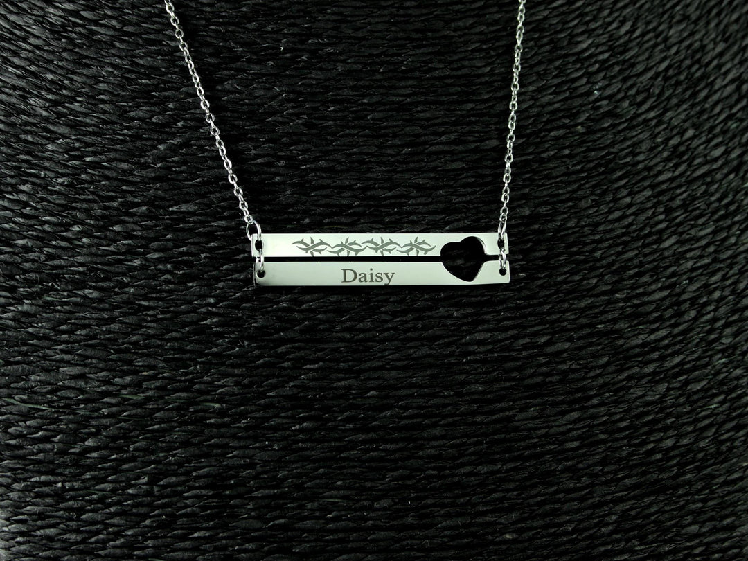 Barbed Wire Tattoo Necklace
