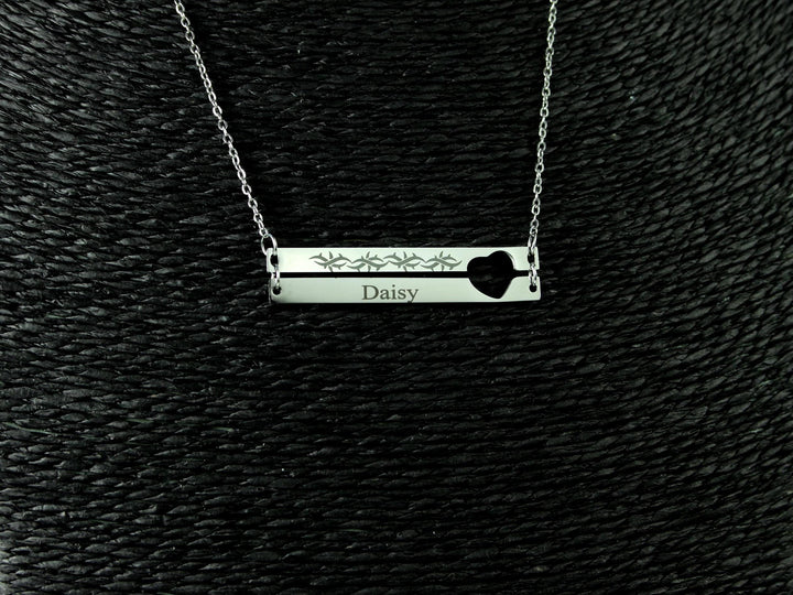 Barbed Wire Tattoo Necklace