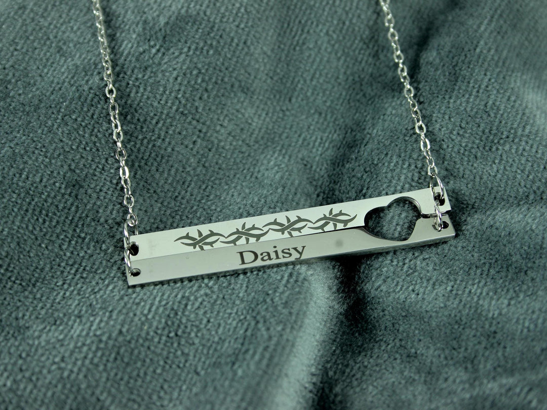Barbed Wire Tattoo Necklace