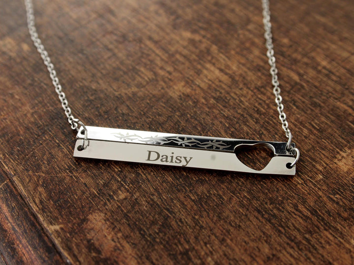 Barbed Wire Tattoo Necklace
