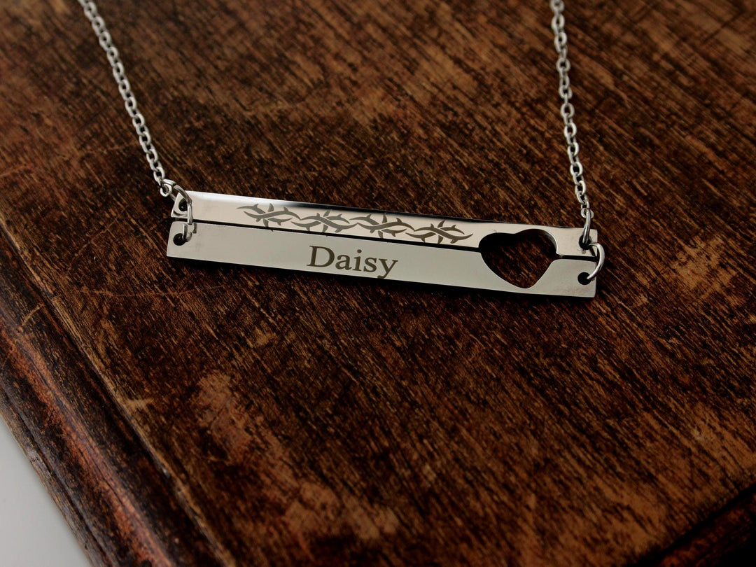 Barbed Wire Tattoo Necklace