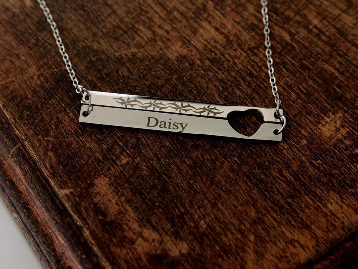 Barbed Wire Tattoo Necklace