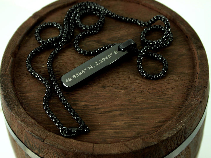Coordinates Bar Necklace