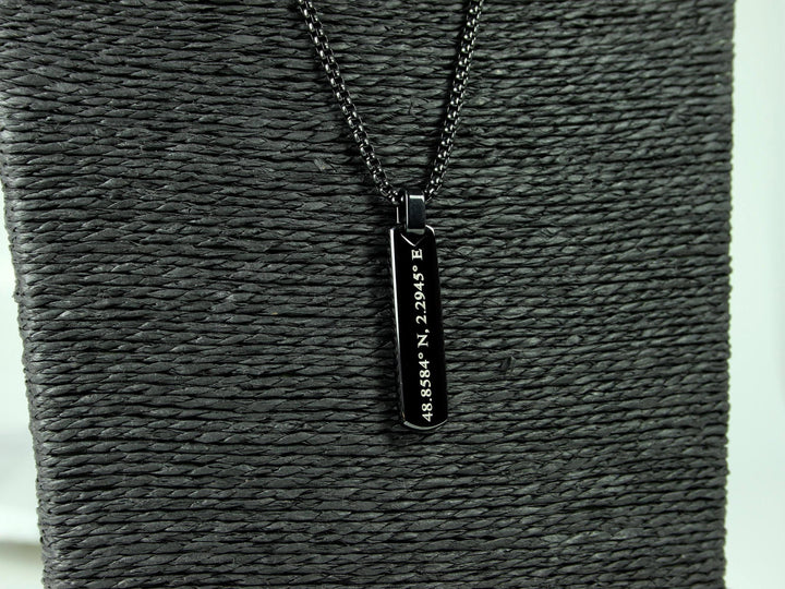 Coordinates Bar Necklace
