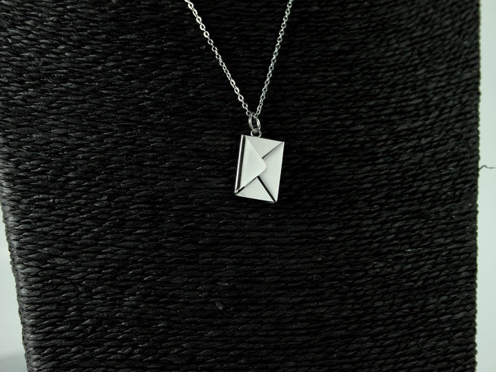 Couples Initials Pendant, Secret Message Necklace