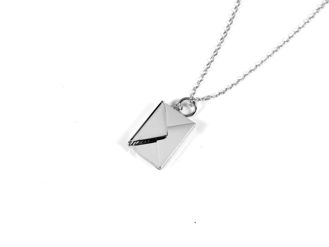 Couples Initials Pendant, Secret Message Necklace