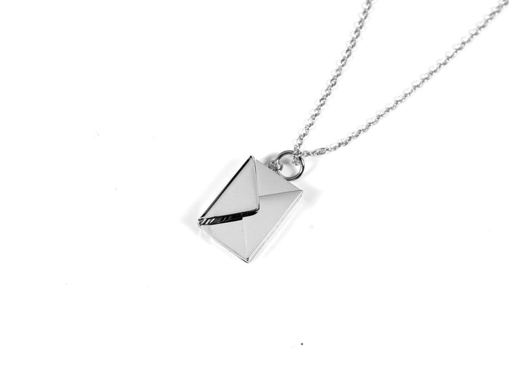 Couples Initials Pendant, Secret Message Necklace