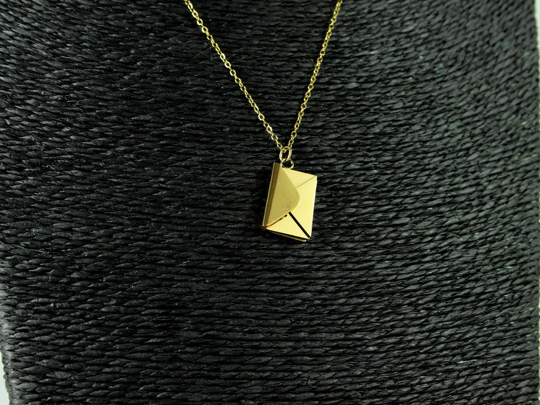 Gold Letter Necklace, Custom Roman Numerals Inside