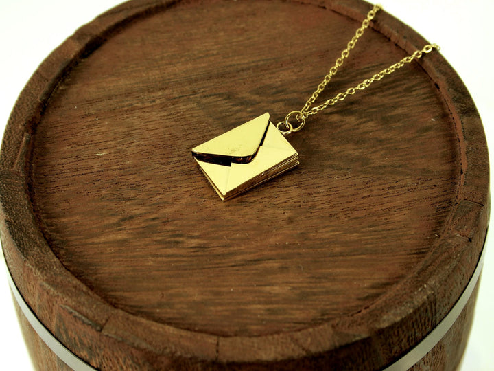 Gold Letter Necklace, Custom Roman Numerals Inside
