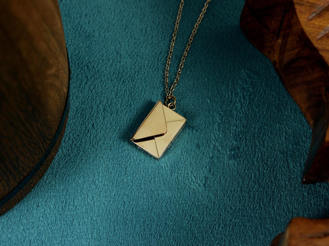 Rose Gold Letter Roman Numerals Engraved Necklace