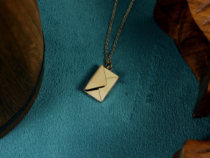 Rose Gold Letter Roman Numerals Engraved Necklace