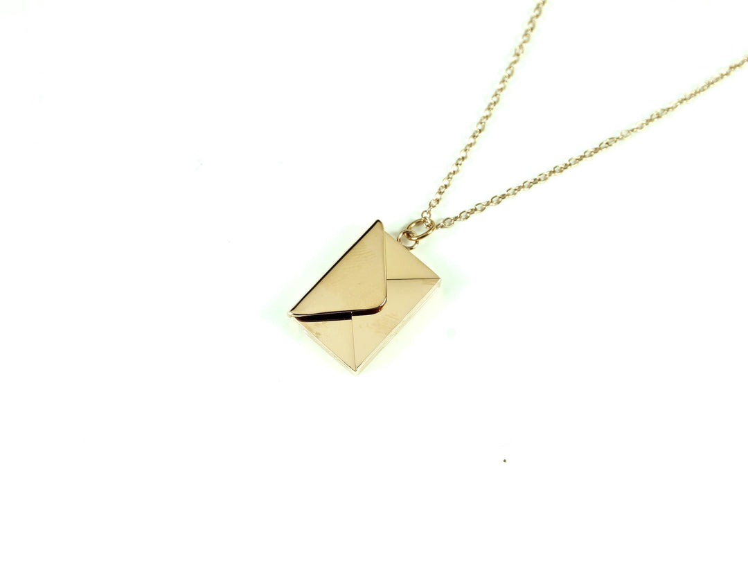 Rose Gold Letter Roman Numerals Engraved Necklace