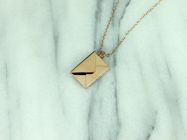 Rose Gold Letter Roman Numerals Engraved Necklace