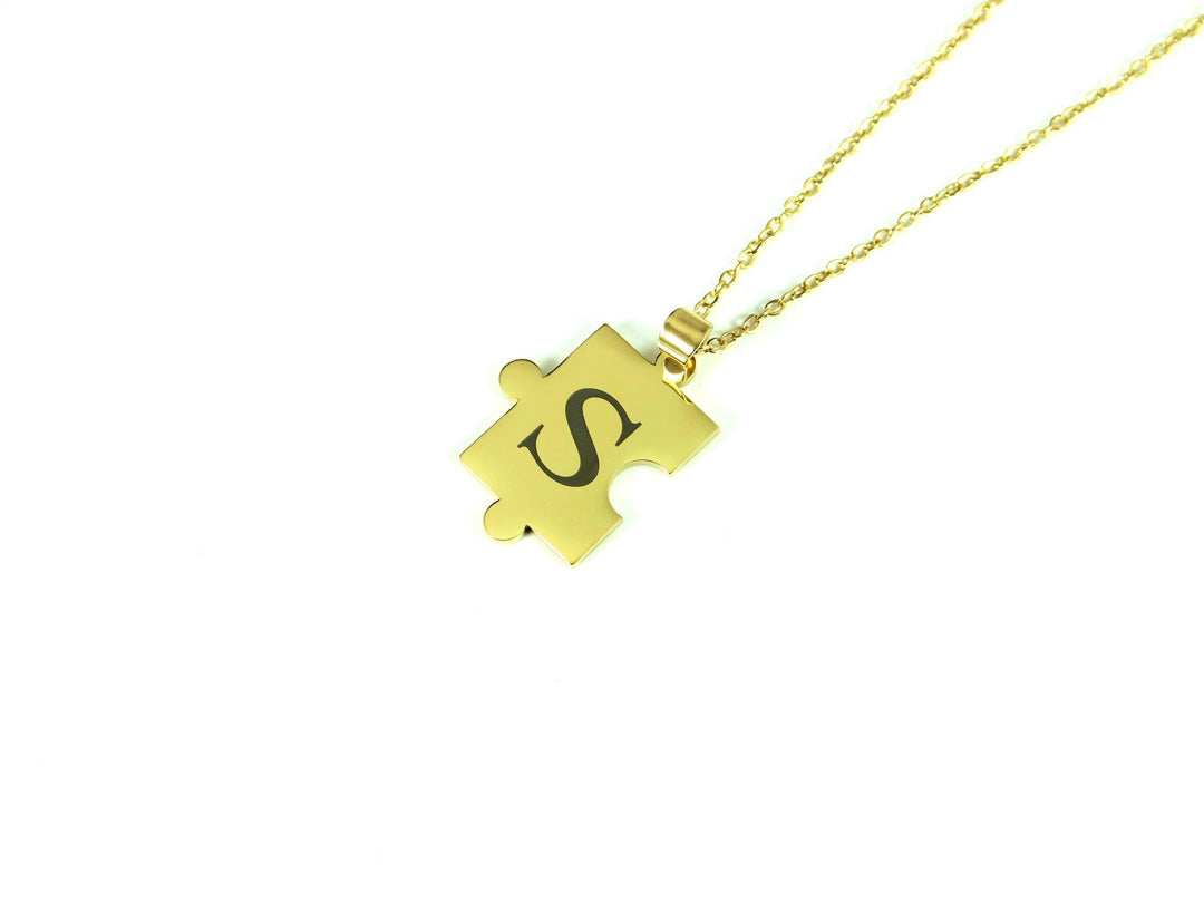 Gold Puzzle Piece Necklace