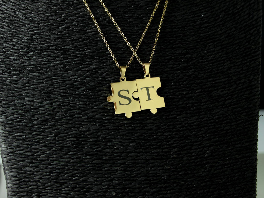 Custom Gold Puzzle Necklace