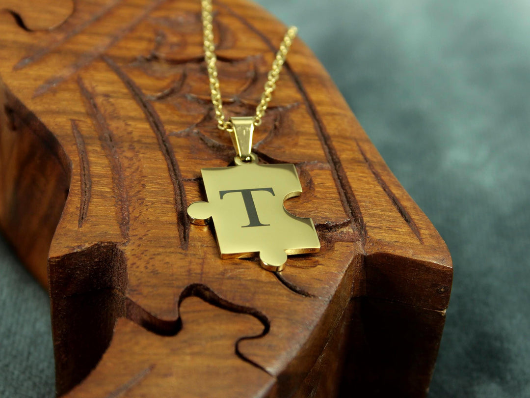 Custom Gold Puzzle Necklace