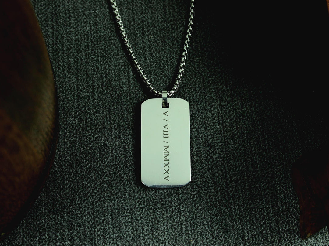 Personalised Roman Numeral Necklace