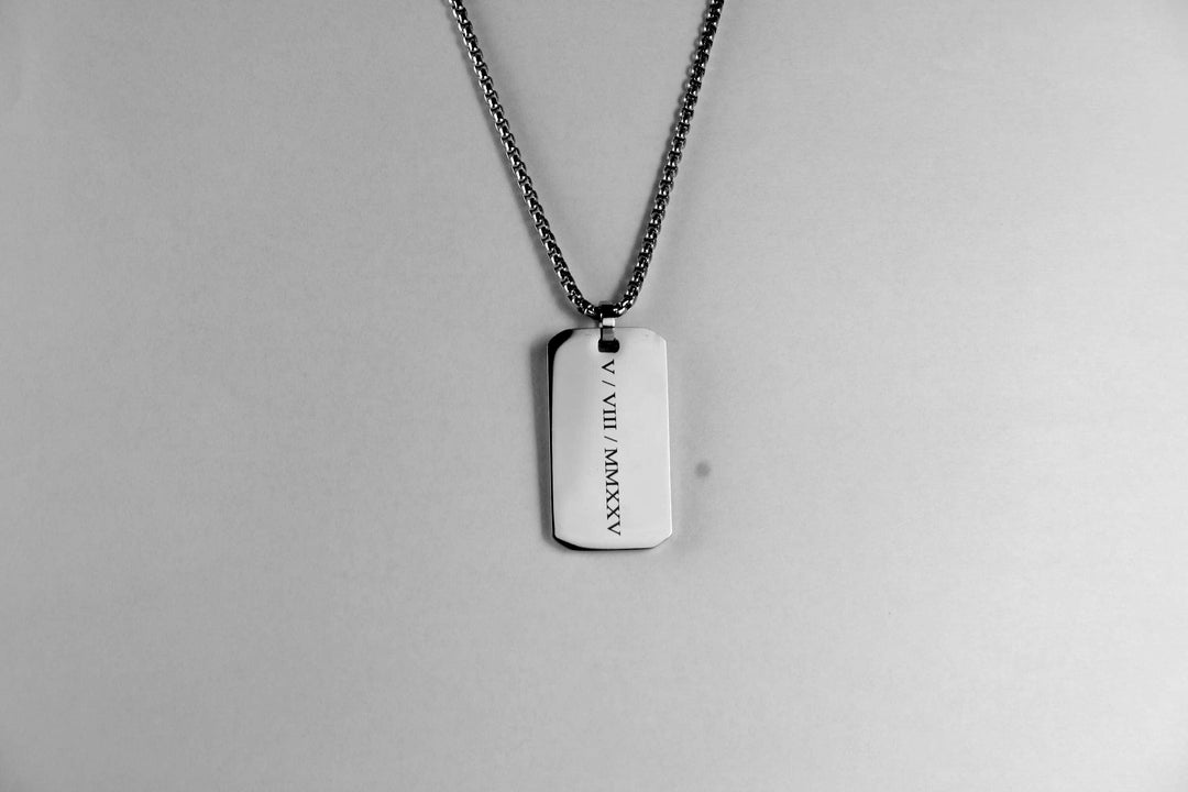 Personalised Roman Numeral Necklace
