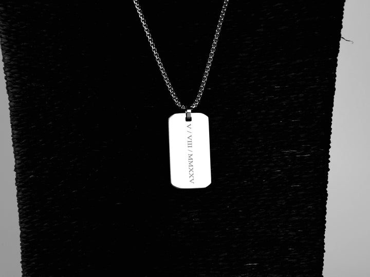 Personalised Roman Numeral Necklace