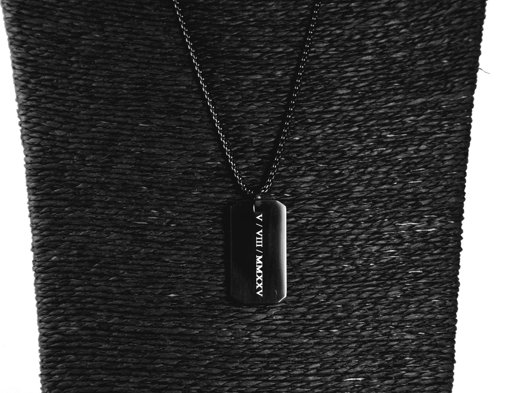 Black Victorian Style Roman Numerals