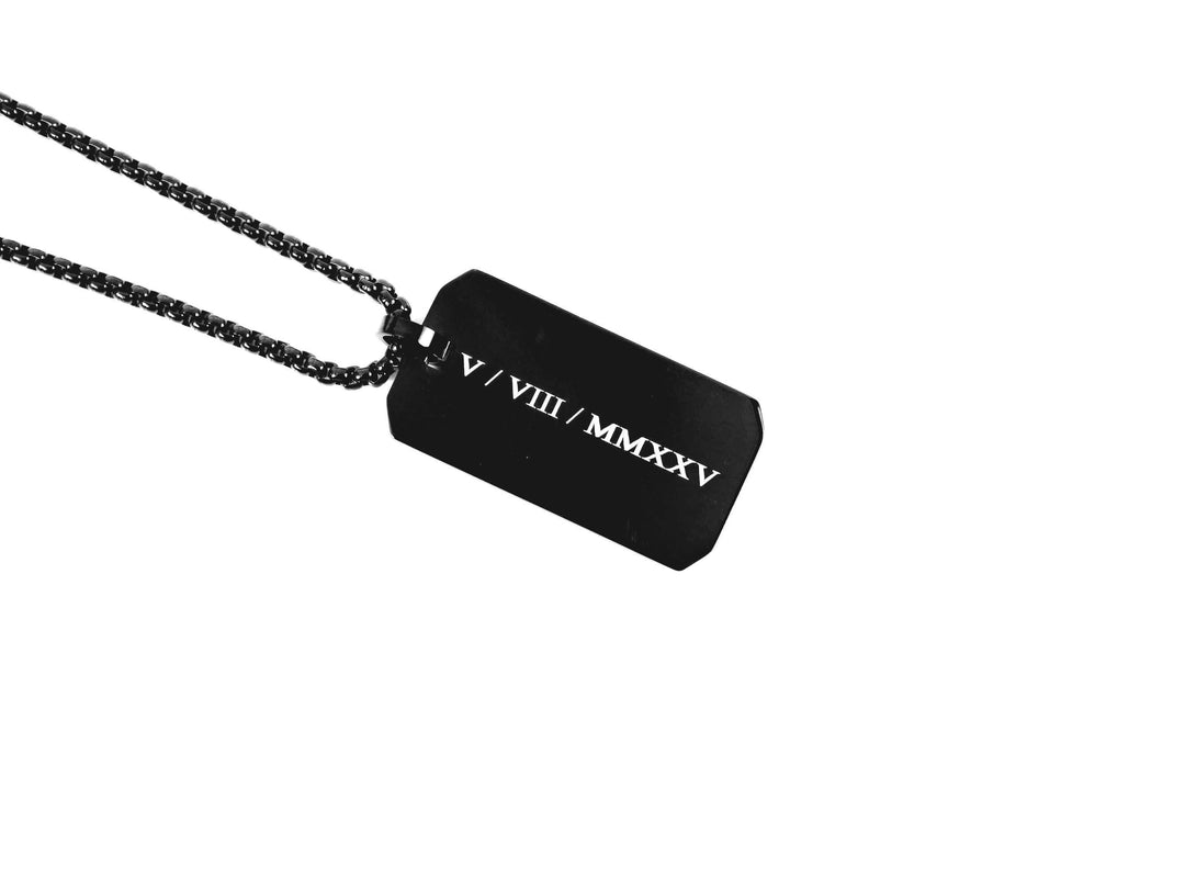 Black Victorian Style Roman Numerals