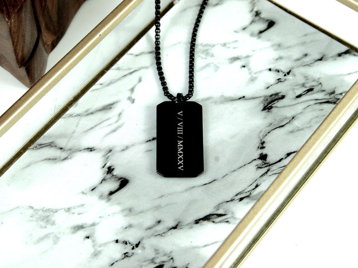 Black Victorian Style Roman Numerals