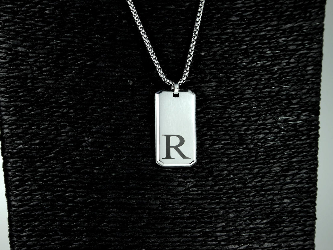 Silver Initials Pendant