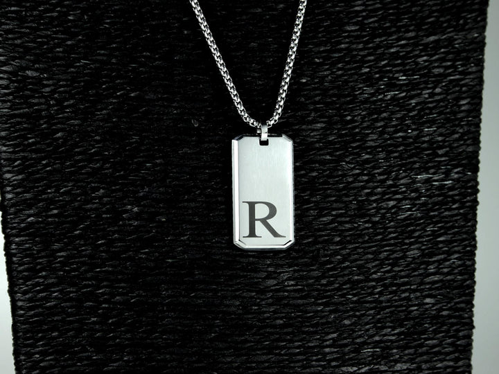 Silver Initials Pendant