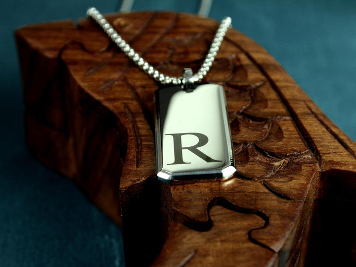 Silver Initials Pendant
