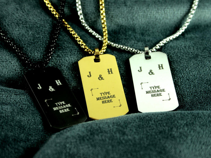 Personalised Initials Couples Necklace