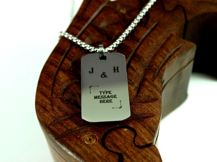 Personalised Initials Couples Necklace
