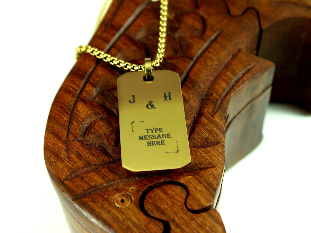 Personalised Initials Couples Necklace
