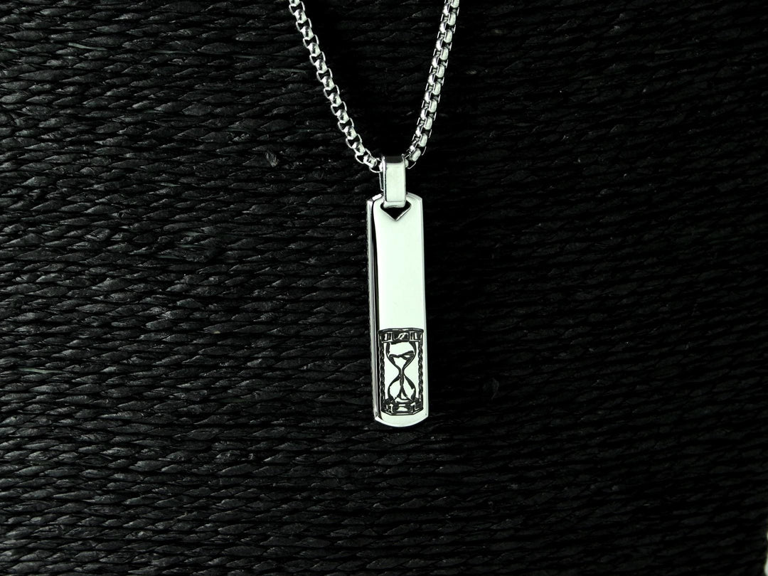 Personalised Bar Pendant, Tattoo Print Design