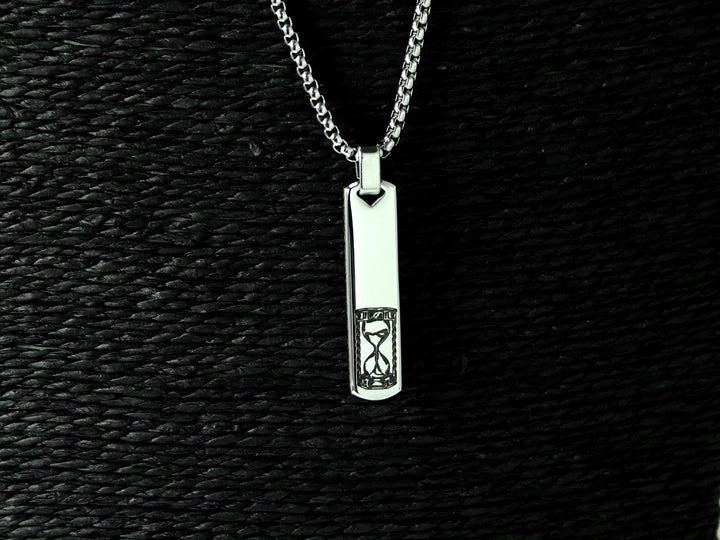 Personalised Bar Pendant, Tattoo Print Design
