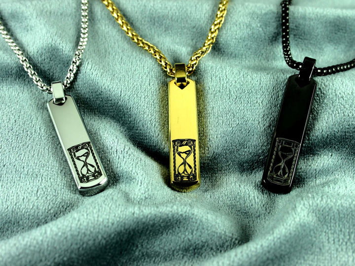 Personalised Bar Pendant, Tattoo Print Design