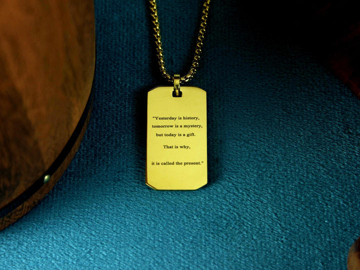Gold Motivation Necklace