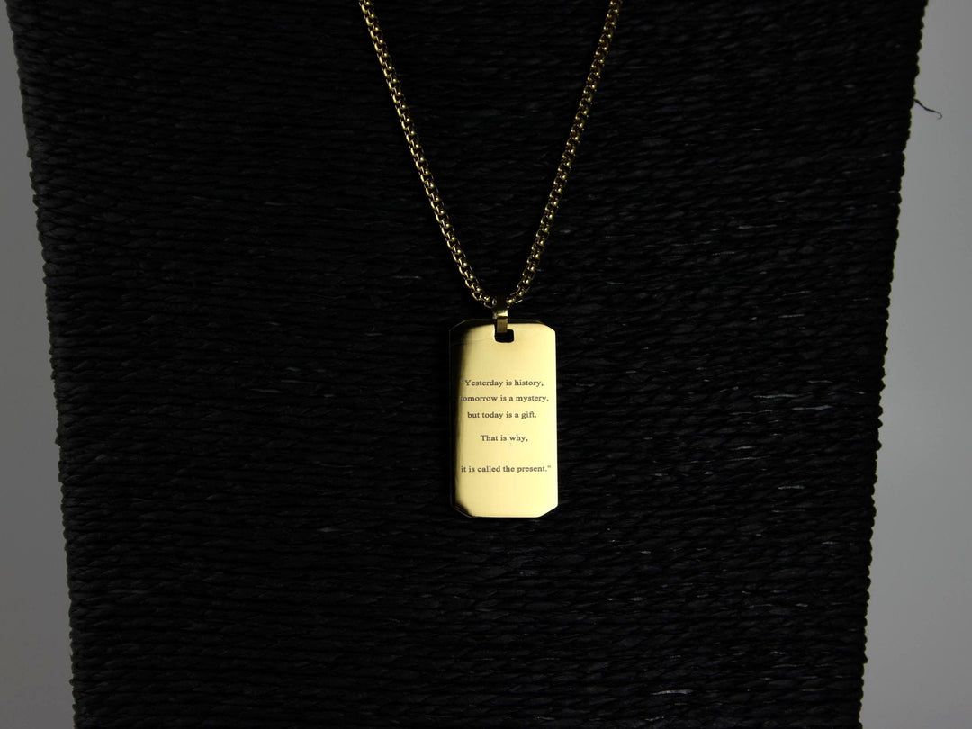 Gold Motivation Necklace