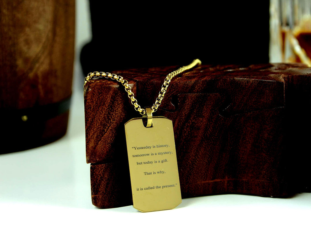 Gold Motivation Necklace