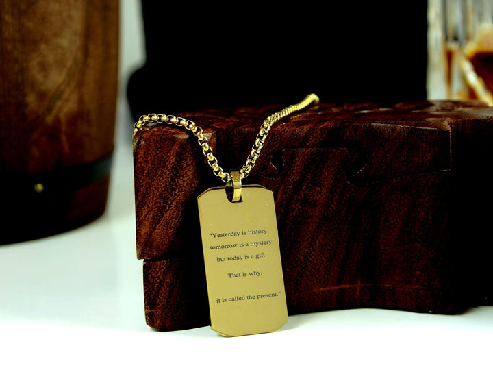 Gold Motivation Necklace