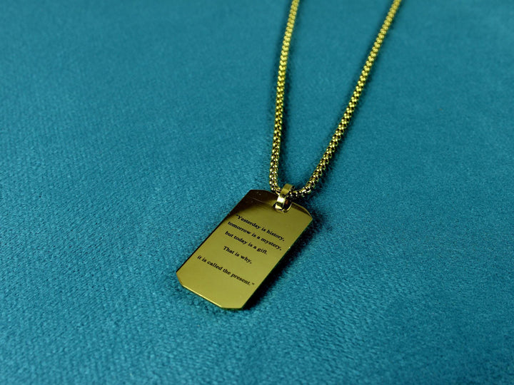 Gold Motivation Necklace