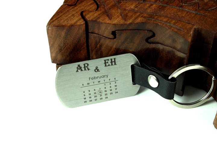 Couples Date Charm Dog Tag