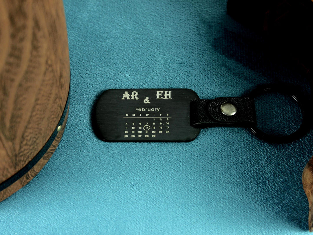 Black Dog Tag Personalised Calendar