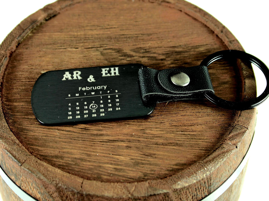 Black Dog Tag Personalised Calendar