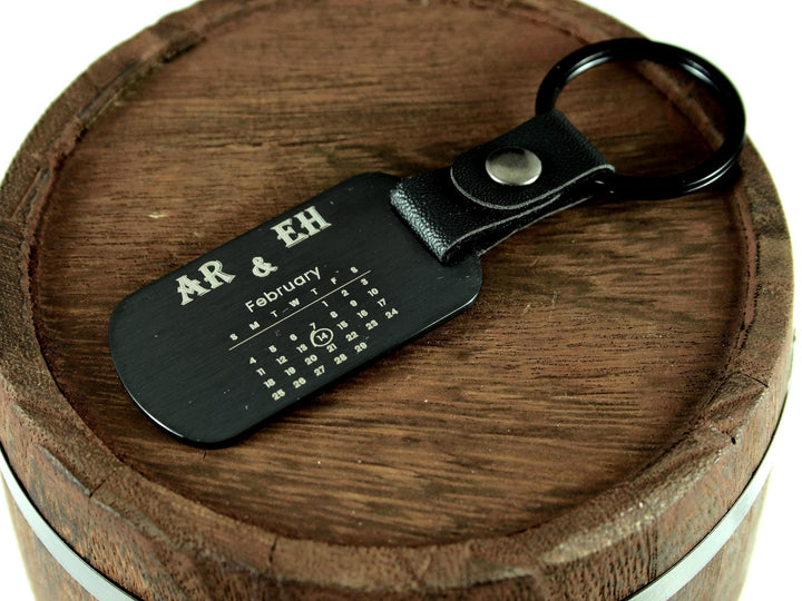 Black Dog Tag Personalised Calendar
