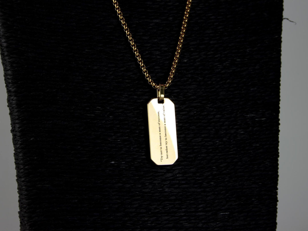Gold Tyre Tread Necklace, Custom Quote