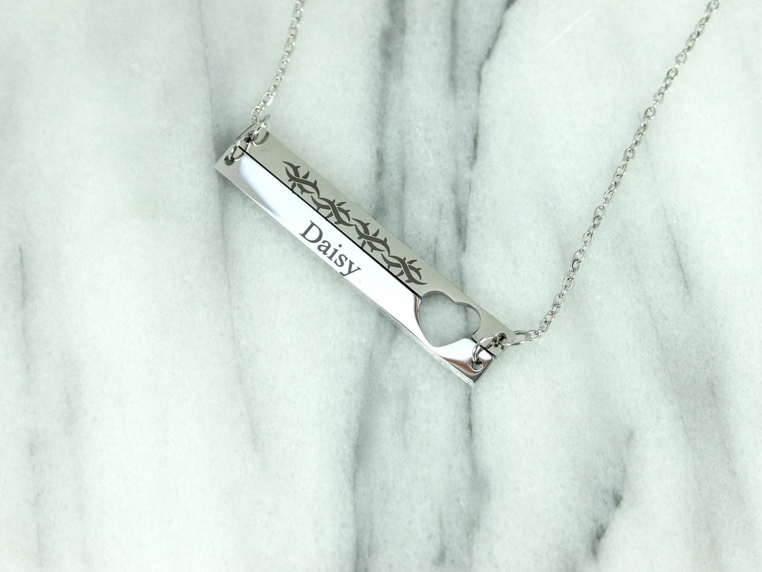 Barbed Wire Tattoo Necklace