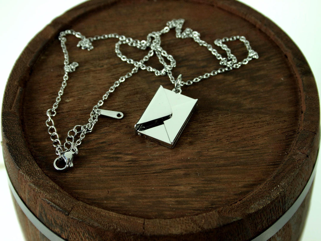 Custom Letter Necklace, Hidden Roman Numerals